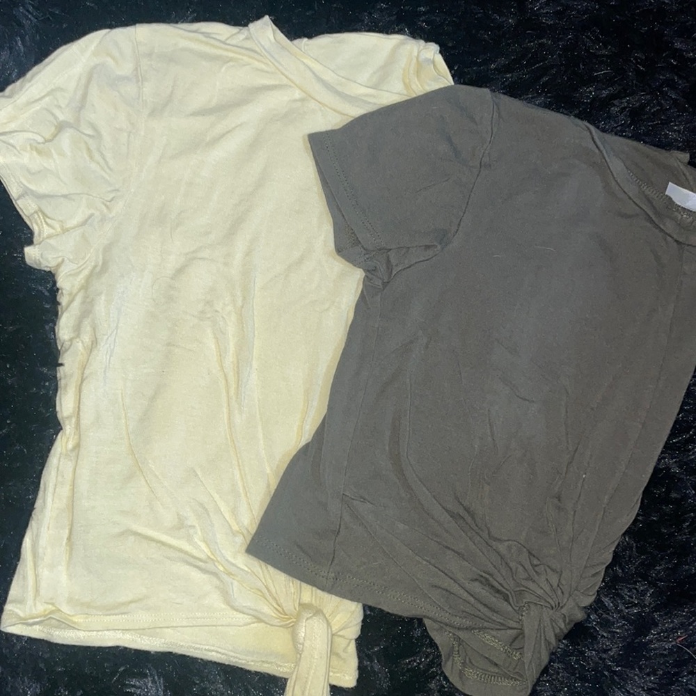 2 crop t-shirts size small.